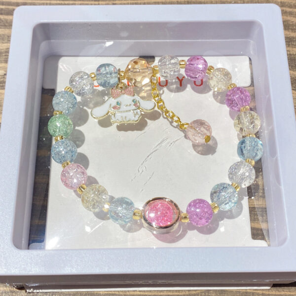 Wholesale Glass Beaded Kids Bracelets Cartoon Charm Birthday Gift Jewelry Accessory OLY Exclusive