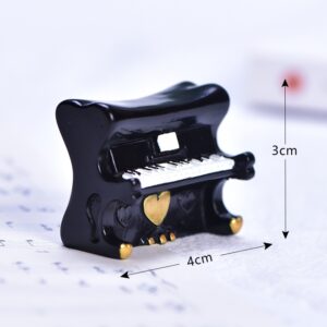 12 upright black piano