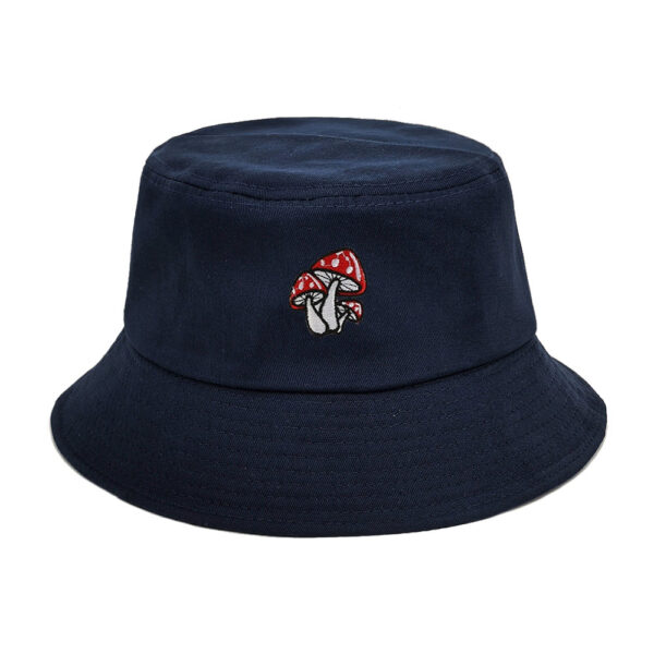 Wholesale Fashion Three Mushroom Embroidered Bucket Hat for Sun Protection Chic Accessory for Resale
