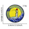 oly-ab933c56be27eb34c4aeb406fad6e319 Wholesale Round Travel Embroidery Patch Polyester Thread Landscape Decorative Iron on Sticker for Home Decor Gift Resale