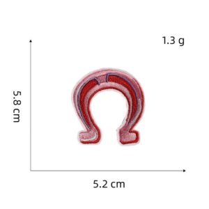 Horseshoe cloth stickers 1#