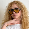 oly-aba237ee698c435dd3d735d910c036c6 Wholesale Trendy Double Beam Sunglasses UV400 Black Frame Grey Lens Sun Protection Unisex