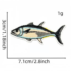 Marine life fish cloth sticker 5#