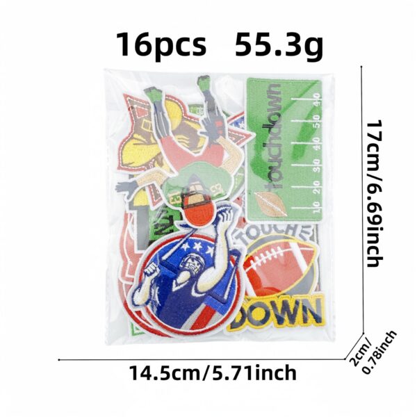 oly-abb4eca777faa927802ea25bff39cf23 Wholesale Chic Embroidered Rugby Patch Iron-On Decorative Badge for Clothing Bags DIY Accessory Resale