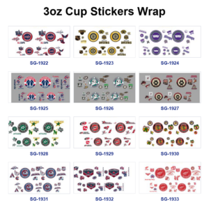 oly-abd2eb7311898a46062cb08b6dcdad26 Wholesale 8pcs Athletic Team Sign Pattern 3oz Cup Stickers Wrap OLY Exclusive