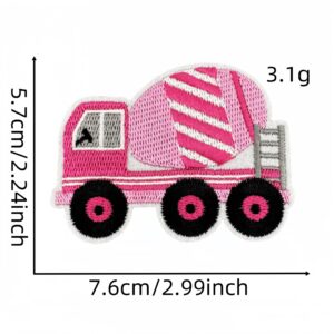 Colorful engineering vehicle cloth sticker 7#