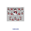 oly-ac1d8a01e0265874ab9e4ac0cb96134f Wholesale 2/4/8pcs Christmas Snowman Winter Print Mini Cup Keychain Sticker