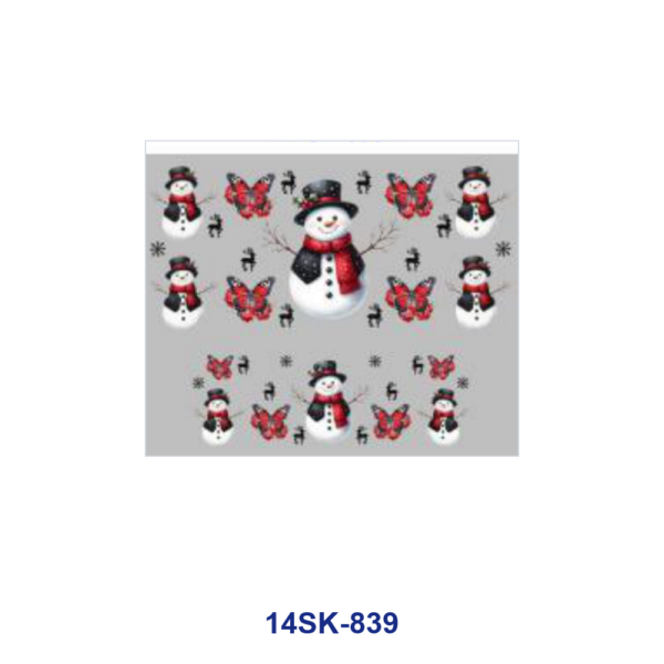 oly-ac1d8a01e0265874ab9e4ac0cb96134f Wholesale 2/4/8pcs Christmas Snowman Winter Print Mini Cup Keychain Sticker