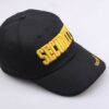 Wholesale Adjustable Black Cotton Baseball Cap with Embroidery Everyday Fashion Accessory