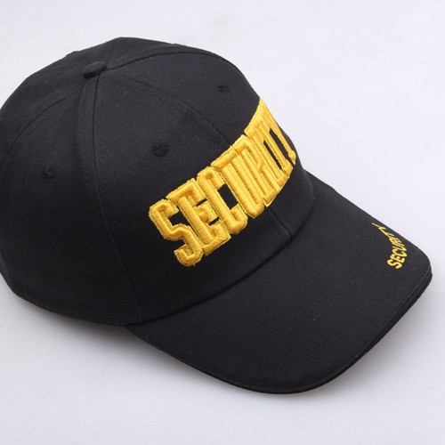Wholesale Adjustable Black Cotton Baseball Cap with Embroidery Everyday Fashion Accessory