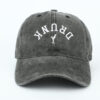 oly-ac25e736807ac0f39c5af100fc8453b9 Wholesale Breathable Soft Top Washed Baseball Cap with Embroidered Letter Stylish Casual Hat for Everyday Wear