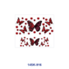 Wholesale 2/4/8pcs Watercolor Butterfly Floral Print Mini Cup Keychain Sticker