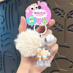 Hair ball soaked in oil and fried - white