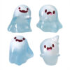 Wholesale Glow-in-the-Dark Ghost Keychain Halloween Resin Pendant Decorative Gift