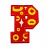 oly-ac6550de2786fc109fdde9d9b5cc6499 Wholesale Polyester Cartoon Embroidery Patches with Letter and Star Design Fashion Accessory