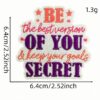oly-ac6a255f284d00f65e571de0b81cf7c2 Wholesale Cartoon Inspirational Embroidered Patch Fashion Accessory Bag Charm