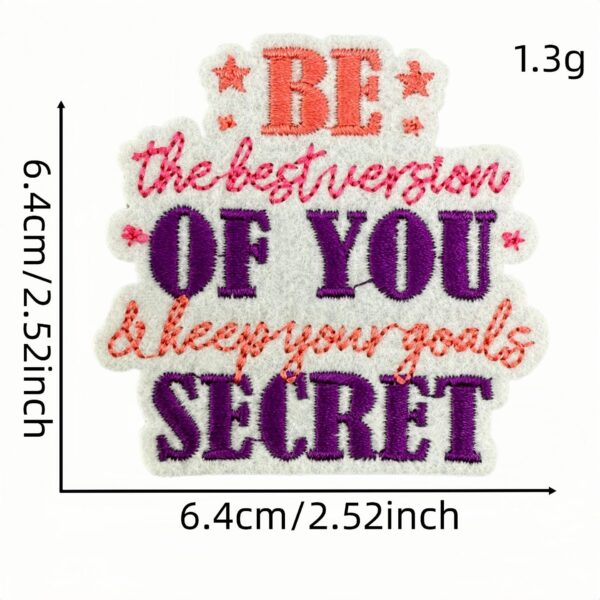 oly-ac6a255f284d00f65e571de0b81cf7c2 Wholesale Cartoon Inspirational Embroidered Patch Fashion Accessory Bag Charm