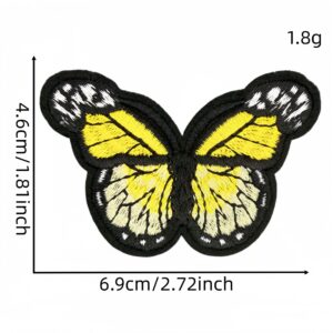 Large butterfly fabric patch #19