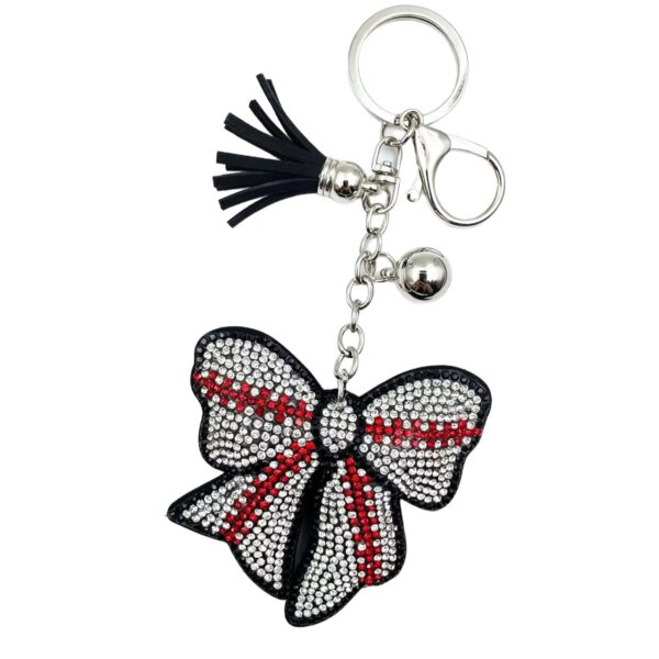 Wholesale Rhinestone Team Bow Keychain Fashion Accessory Gift for Wedding Party Resale