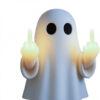 Wholesale Halloween Light- Middle Finger Ghost Resin Decoration Decorative Accent Gift