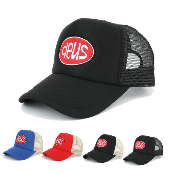 Wholesale Retro Letter Embroidered Mesh Trucker Cap Sun Protection Hat for Everyday Wear or Gift