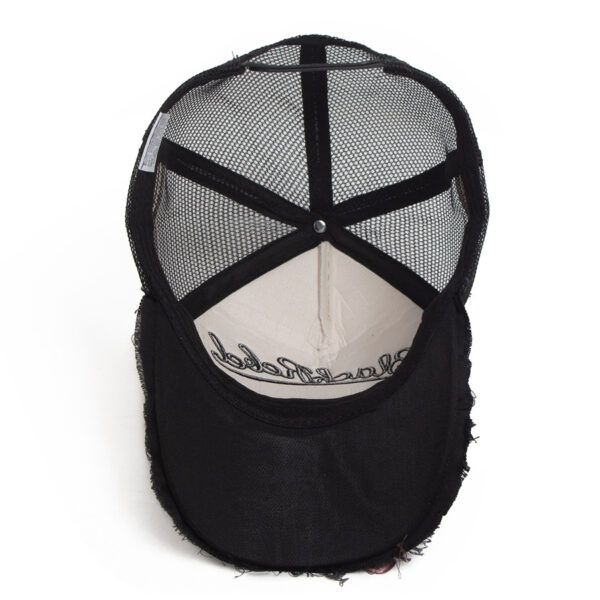Wholesale Distressed Embroidery Trucker Hat Men Summer Baseball Cap Vintage Mesh Cap Fashion Accessory