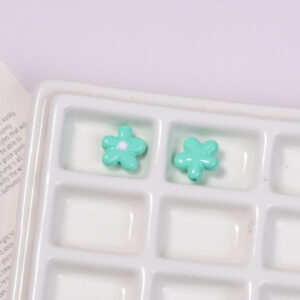 Tiffany blue dot oil flower