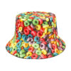 oly-ad09a32bf57cffa6c83159ee38bd377e Wholesale Donut Candy Print Fisherman Hat Fashion Unisex Sunscreen Bucket Hat for Outdoor