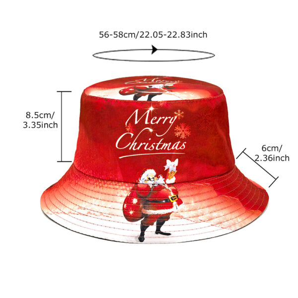Wholesale Christmas Reversible Bucket Hat Sun Protection Fashion Accessory