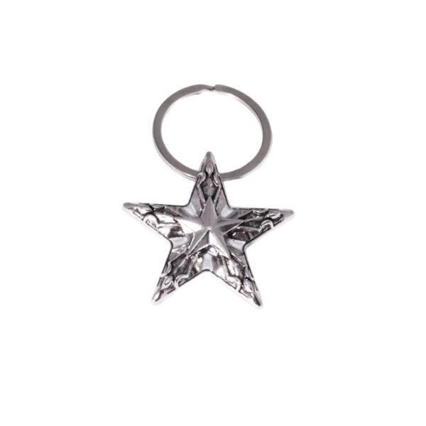 oly-ad2c5cfdb20768830038092f82f1cfd2 Wholesale European Style Five Point Star Keychain Pendant Zinc Alloy Car Key Accessory