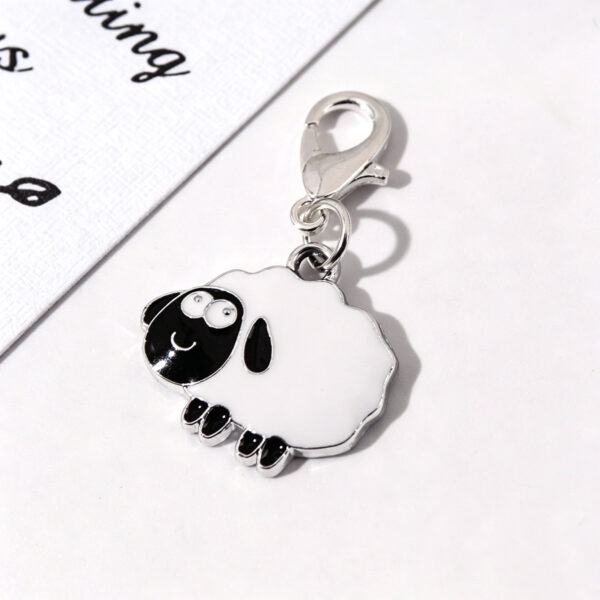 Wholesale Cartoon Sheep Keychain Alloy Electroplated Party Favor Bag Charm Key Ring for Women Resale OLY Exclusive