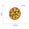 Wholesale Pizza Embroidered Patches Set of 8, Fashion Bag Charm for DIY Crafts