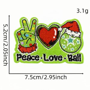 Green christmas cloth sticker 11 #