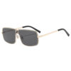 oly-ad4d6b39e1dee1e4dba79a80b8e7b242 Wholesale Vintage Gold Metal Square Sunglasses UV400 Trendy Outdoor Fashion Accessory