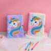 Wholesale A5 Plush Unicorn Notebook with Lock, Chic Journal for Kids and Gift Giving