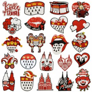 oly-ad734deb65e1d775c800e76f41f5f778 Wholesale Embroidered Fabric Patches Red Carnival Decorative Patch for Clothing Fashion Accessory