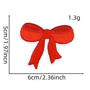 Pink bow cloth patch 11#