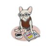 oly-ad9be2a85d653cff9894736c8b63098e Wholesale Pink Heart Rainbow Embroidery Patch Cartoon Dog Applique for Hats, DIY Clothing Accessory Gift Resale