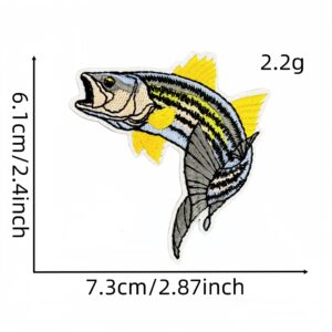 Marine life fish cloth sticker 4#