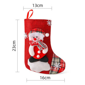 Linen medium socks snowman [23*16cm 21g]
