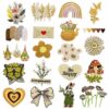 Wholesale Cartoon Flower Embroidered Patch Decorative Accent for Clothing Fashion Accessory Gift