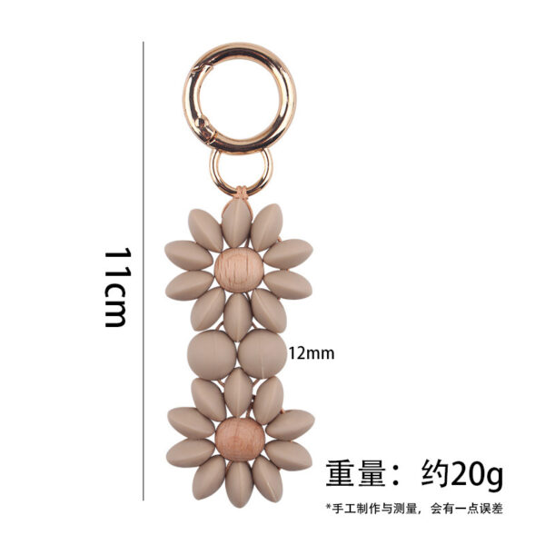 oly-adbda3e10cdf68a2b66e0acc82268ad6 Wholesale Silicone DIY Beaded Bracelet Keychain Cartoon Flower Decorative Accessory Party Gift