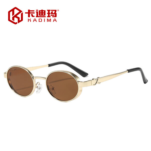 oly-adc00fb94fb865b35613f9de10bc121a Wholesale Retro Punk Street Style Metal Frame Sunglasses Gold Gray Lens Fashion Accessory