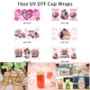 oly-adc159b2b740d3a4f64cfb4547b662dd Wholesale 5pcs Soft Blush Pink Vintage Valentines Wedding Diamond Ring Rose Couple Retro Car Butterfly Bow Bell Cake Book Checker Heart Mixed Decor Prints 16oz Cup UV DTF Wraps