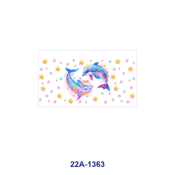 oly-adca3ce29af883ebed272044016c2686 Wholesale 5pcs Vibrant Rainbow Tie Dye Dreamy Cartoon Unicorn Panda Dog Elephant Dolphin Cat Flower Bamboo Star Mixed Decor Prints 16oz Cup UV DTF Wraps