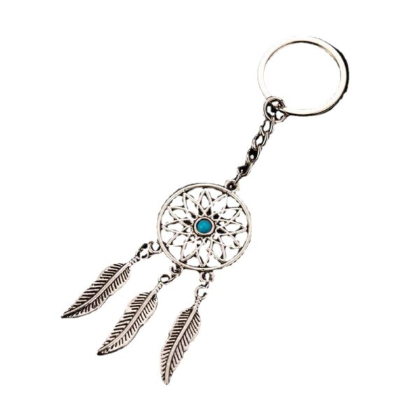 Wholesale Alloy Dreamcatcher Keychain Pendant Lovable Wind Style Trendy Decorative Accessory for Couples Gift