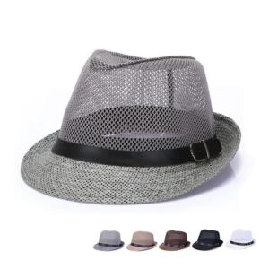 oly-aded5123f3dfa0705b17c117509f851f Wholesale Mesh Flat Top Straw Hat, Breathable Sunscreen Hat for Spring, Fashion Accessory for Resale
