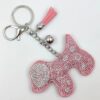 oly-adf42053c4b0e0fd17f06c1b577934d2 Wholesale Cute Dog Flannel Tassel Rhinestone Keychain Fashion Accessory Boutique Resale Gift