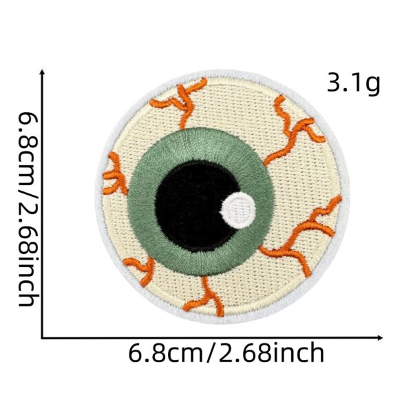 Wholesale Halloween Pumpkin Ghost Embroidery Patches Iron-On Decorative Cloth Stickers for Party and Craft