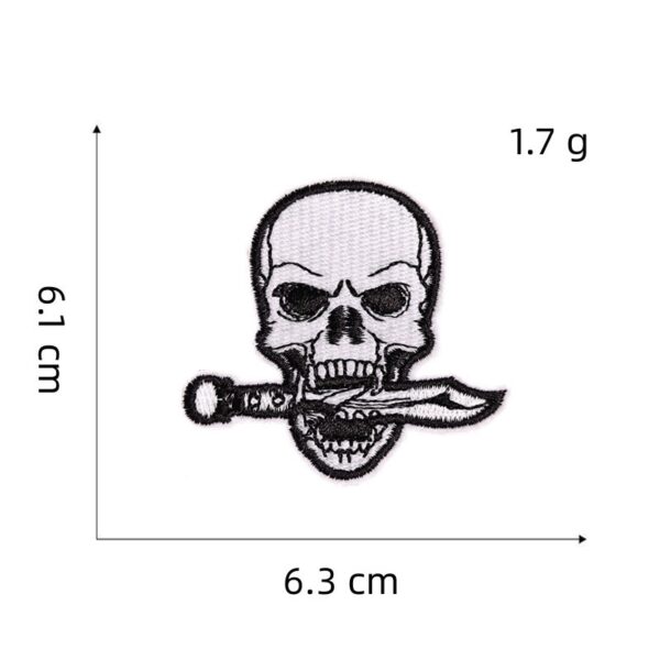 oly-adf79b8a8bd9440b5d6707f0816d5632 Wholesale Polyester Thread Undead Skeleton Patch - Fashion Decorative Accessory for Boutique Gift